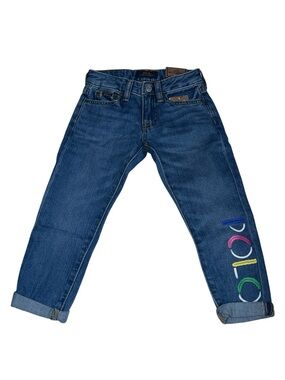 Polo Ralph Lauren girls The Slim Boyfriend jeans with Polo embroidery on leg